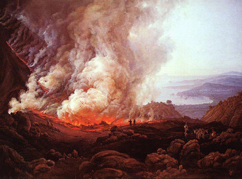 Johan Christian Dahl Ausbruch des Vesuvs oil painting picture
